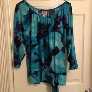 Dolman sleeve casual knit top